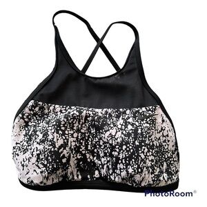 NIKE HIGH NECK Mesh Swim SPORT Top Size S